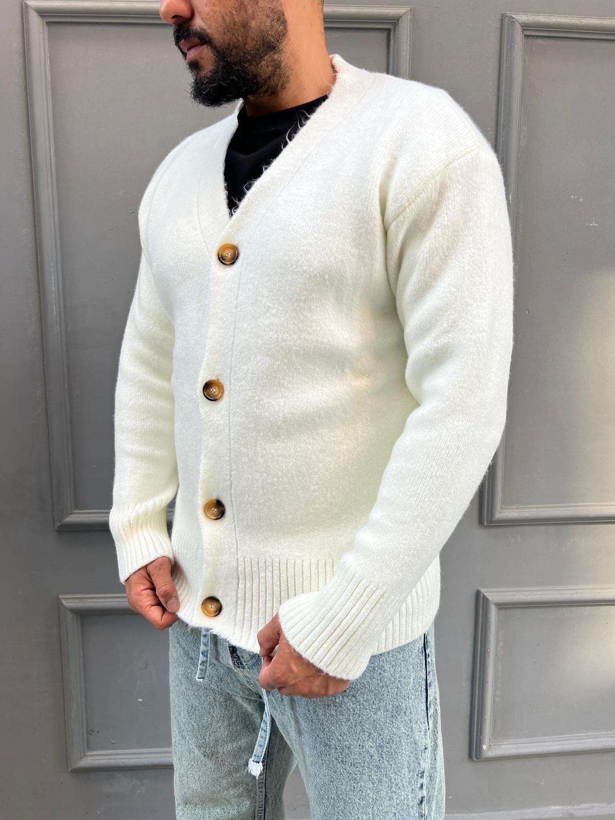 Mevsimlik Beyaz Hırka H:02