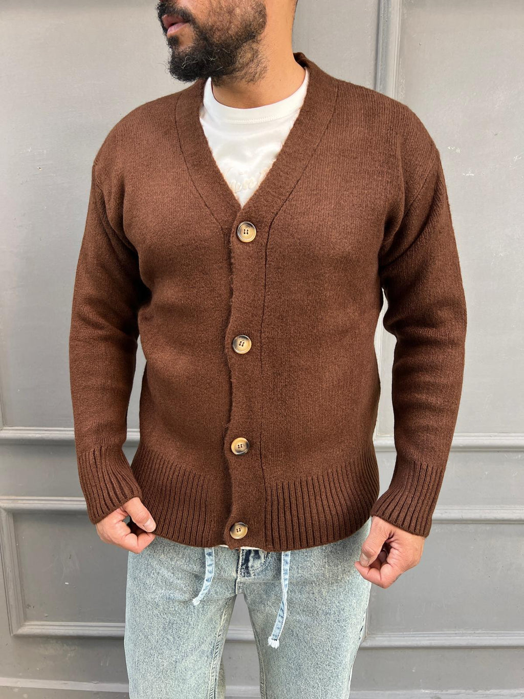 Mevsimlik Kahverengi Hırka H:03