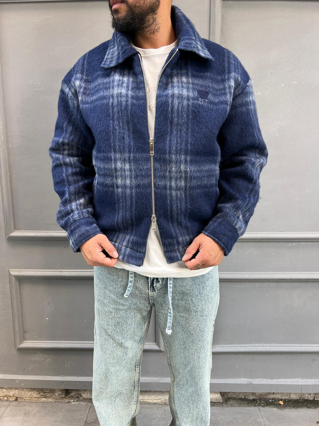 Yün Karışımlı Desenli Mont M:01