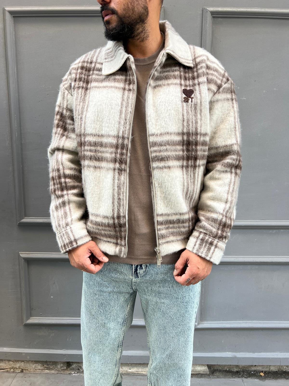 Yün Karışımlı Desenli Mont M:02