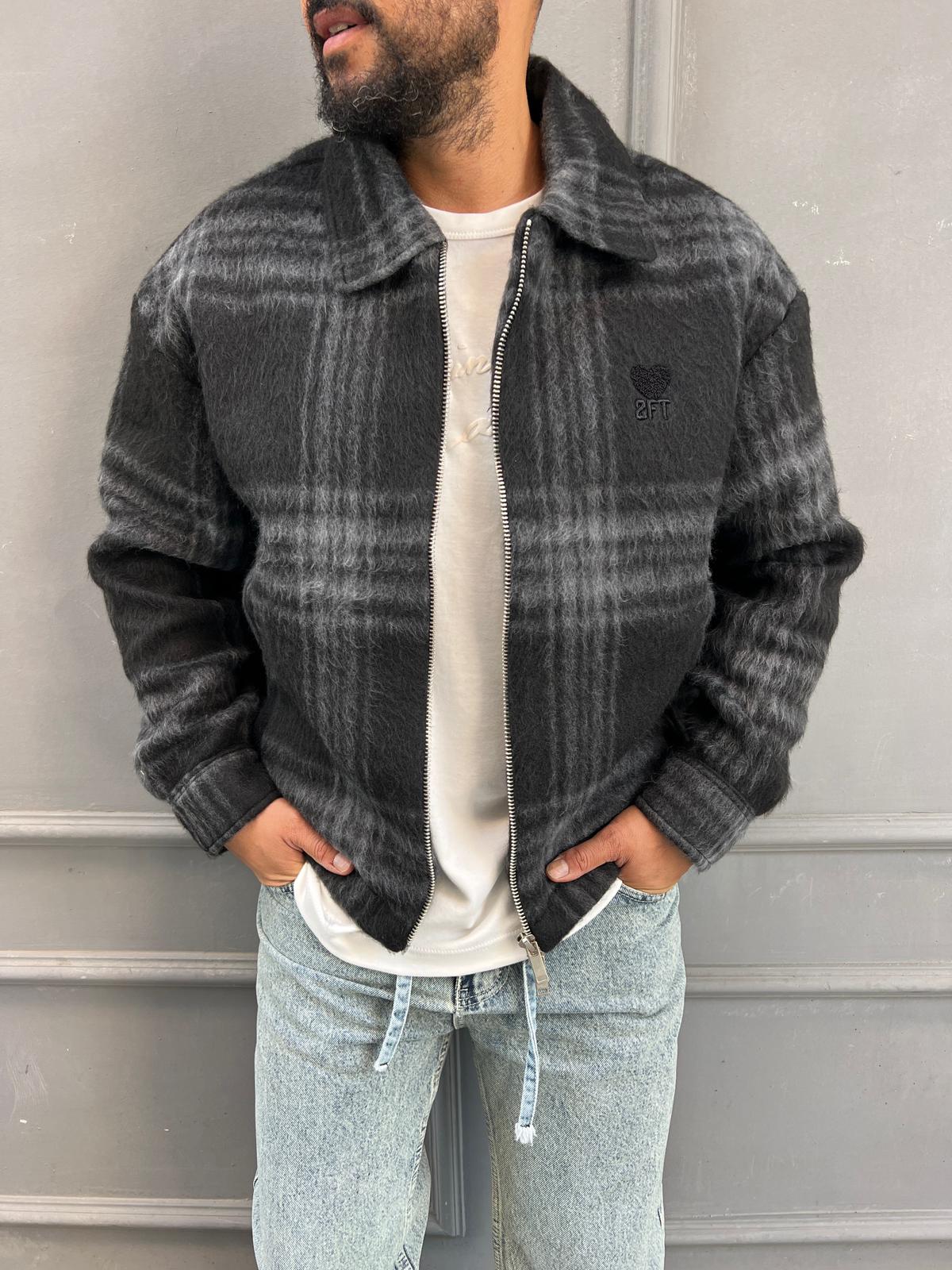 Yün Karışımlı Desenli Mont M:03