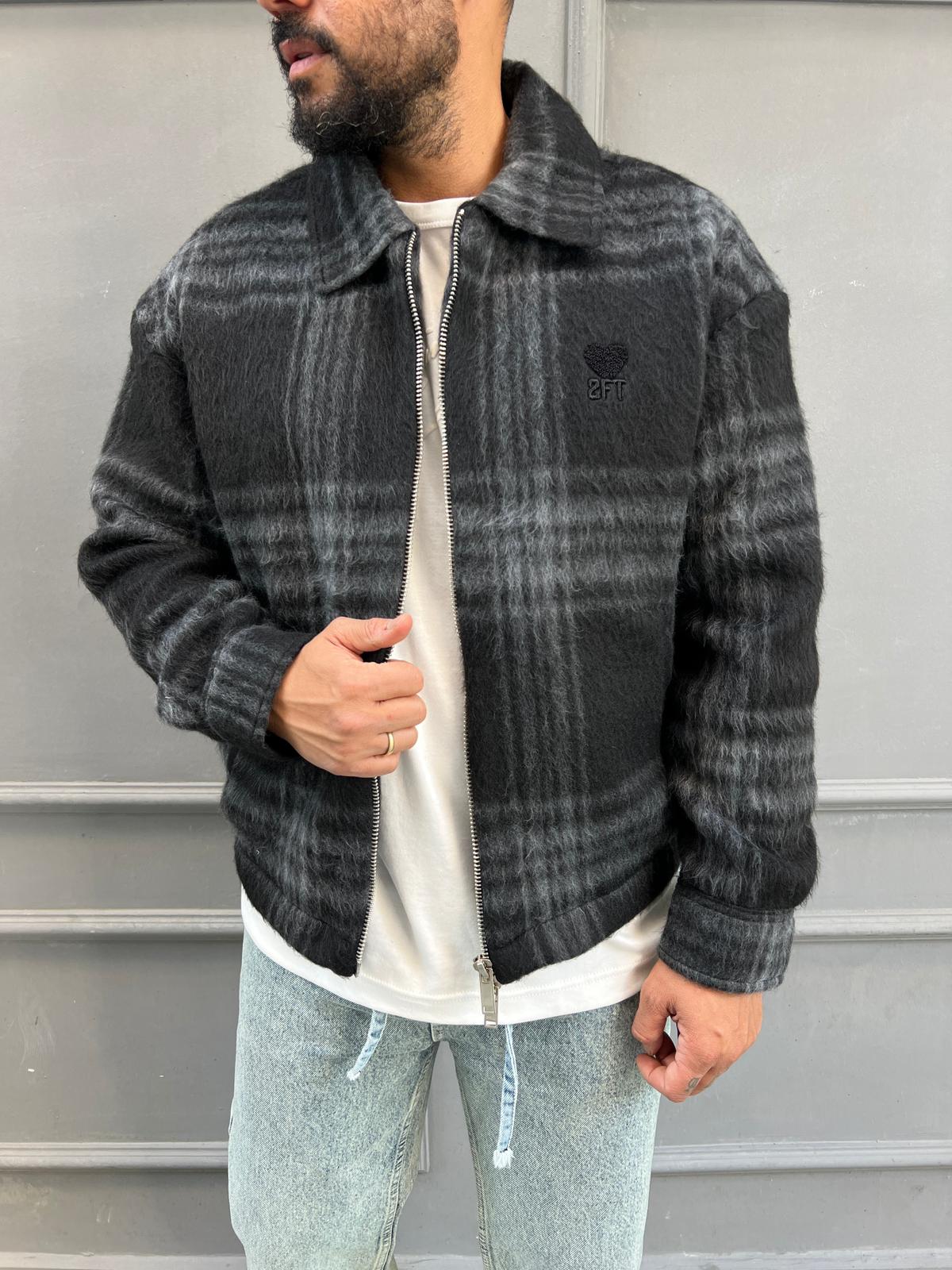 Yün Karışımlı Desenli Mont M:03