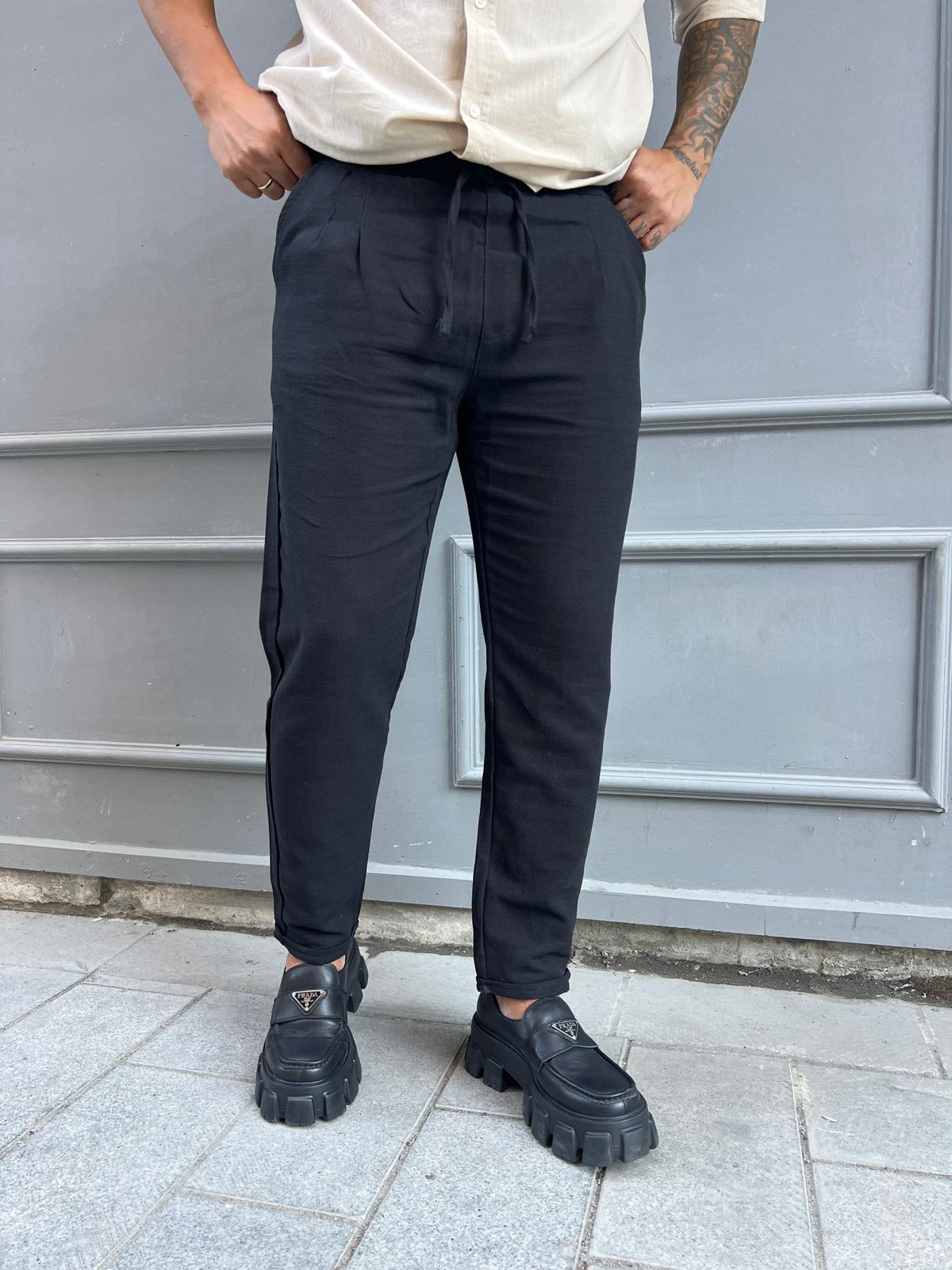 Duble Paça Keten Pantolon KT:02