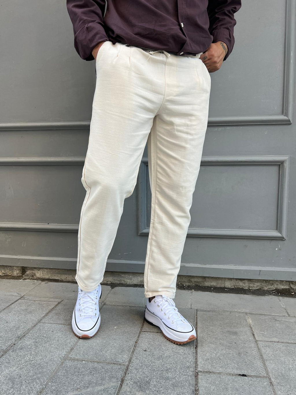 Duble Paça Keten Pantolon KT:01