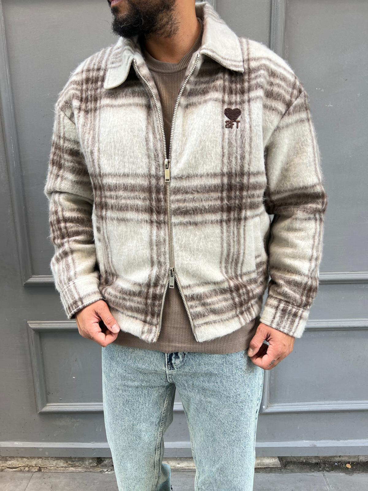 Yün Karışımlı Desenli Mont M:02